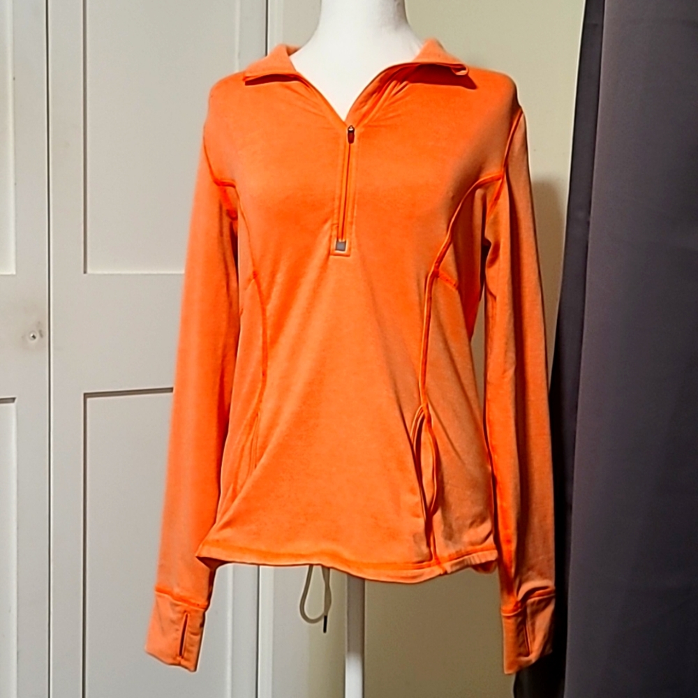 Lucy peach half-zip pullover jacket, medium